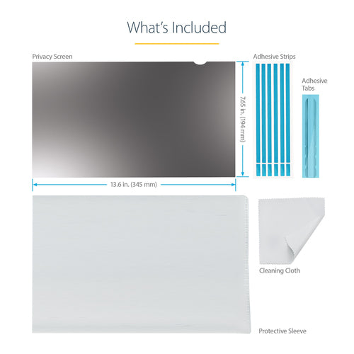 StarTech.com 15.6-inch 16:9 Laptop Privacy Filter, Anti-Glare Privacy Screen w/51% Blue Light Reduction, Notebook Screen Protector w/ +/- 30 Degrees Viewing Angle, Matte/Glossy StarTech.com 15.6-inch 16:9 Laptop Privacy Filter, Anti-Glare Privacy Screen w/51% Blue Light Reduction, Notebook Screen Protector w/ +/- 30 Degrees Viewing Angle, Matte/Glossy